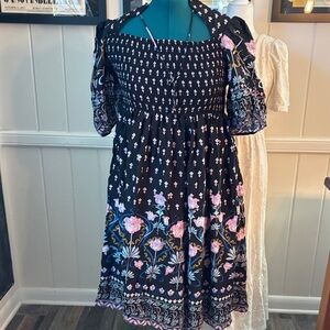 Anthropologie Oasis Printed Midi Dress